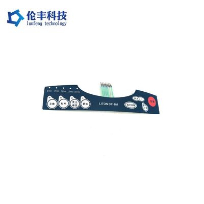 良い価格 ABS素材 メムランスイッチ オーバーレイ 3M 粘着剤 0.125mm-0.8mm 厚さ パーソナルデザイン オンライン