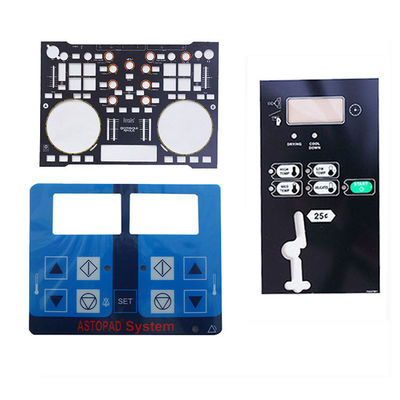 0.005-0.030 インチ厚さ 工業制御パネル グラフィック オーバーレイ 表面処理