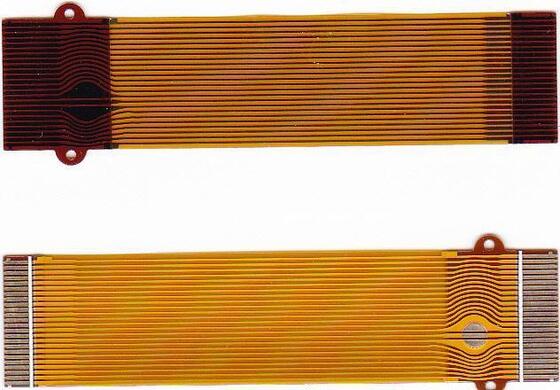 良い価格 0.05mm Minimum Trace Width FPC Flexible Circuit Board with Yellow PI Film Solder Mask and Gold Plating Surface Finishing オンライン