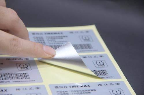 良い価格 Silver Sticker Label with Permanent Acrylic Adhesive Resistant to Water Oil and Chemicals for Custom Quantities From 100 To 10,000+ オンライン