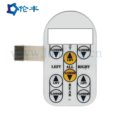 良い価格 Pantone Tactile Metal Dome Switch 3M468 Adhesive RAL Membrane Switch With Led オンライン