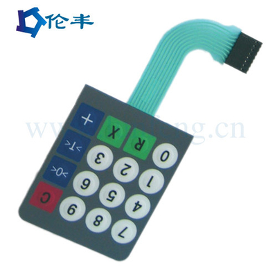 金属Dome Standard Membrane Keypad 3M 468 Adhesive Membrane Switch