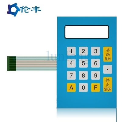 良い価格 RAL Color Rectangle Membrane Switch Keypad Overlay Flat 3M Adhesive オンライン