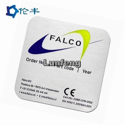 良い価格 アルミニウムSmall Metal Name Plates Logo Square 3M Adhesive オンライン