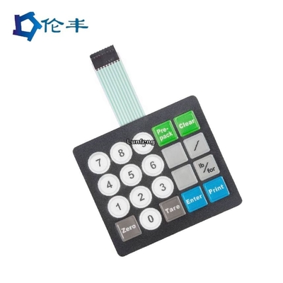 良い価格 PET Matte F150 Membrane Switch Overlay 3M467 Rim Embossing Button オンライン